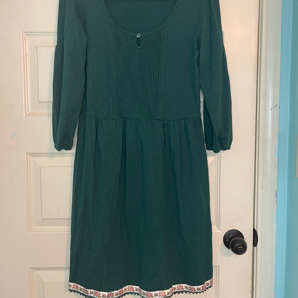 Matilda Jane Green 3/4 Sleeve Peasant Style Dress